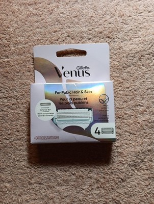 Gillette Venus for Bikini Pubic Hair and Skin Women Razors 4 cartridges (N10)