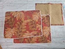 Tommy Bahama Home Tropical Set 2 Quilted Pillow Shams Standard  16 X 20 Accent