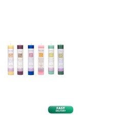 Crystal Journey Herbal Pillar Candle 6 Pack - 7"x1.5"