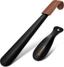 Shoe Horn Long Handle for Seniors Men Women,16.5" Metal Long Shoehorn for Boots