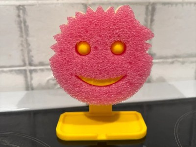 Smiley Gesicht Schwamm Halter - Küche Spüle Schrubber Ständer Mehrfarbig