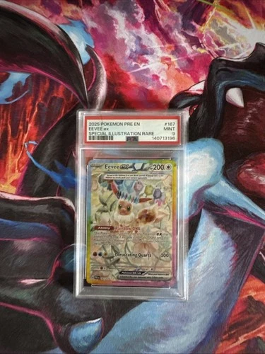 Pokemon 2025 Pre-Prismatic Evolutions #167/131 Eevee EX, PSA 9