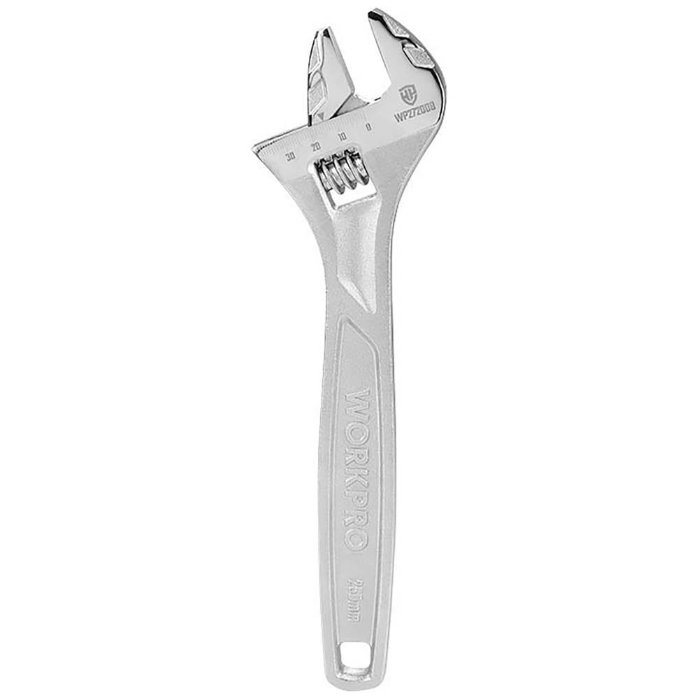 Clé à molette WorkPro WP272008 de 35mm à molette fluide et graduation laser