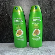 2 Lot Garnier Fructis Fall Fight Fortifying Shampoo Falling Breaking Hair 13oz