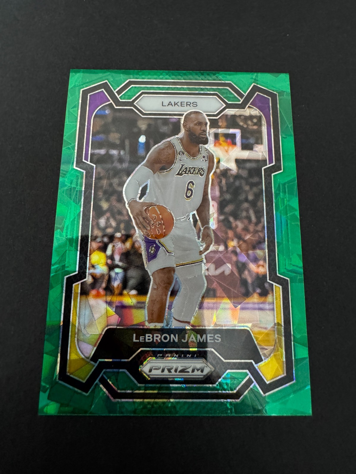 2023-24 Prizm LeBron James Prizms Green Ice #63 Lakers