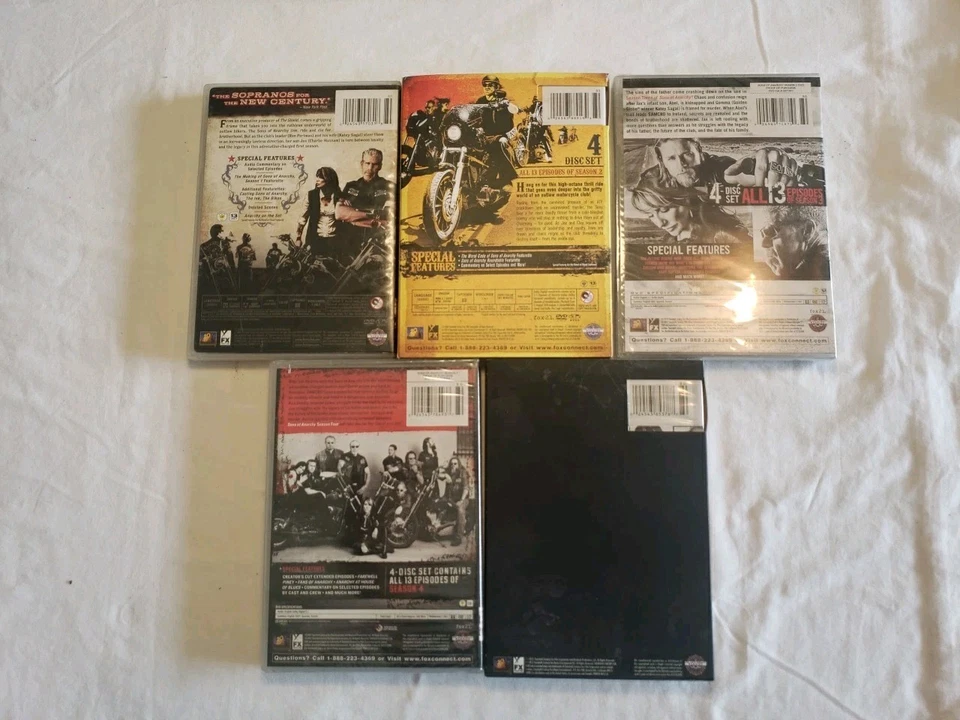 Sons of Anarchy Seasons 1 - 5 DVD Seasons 3-5 New SEALED - Image 2 of 4