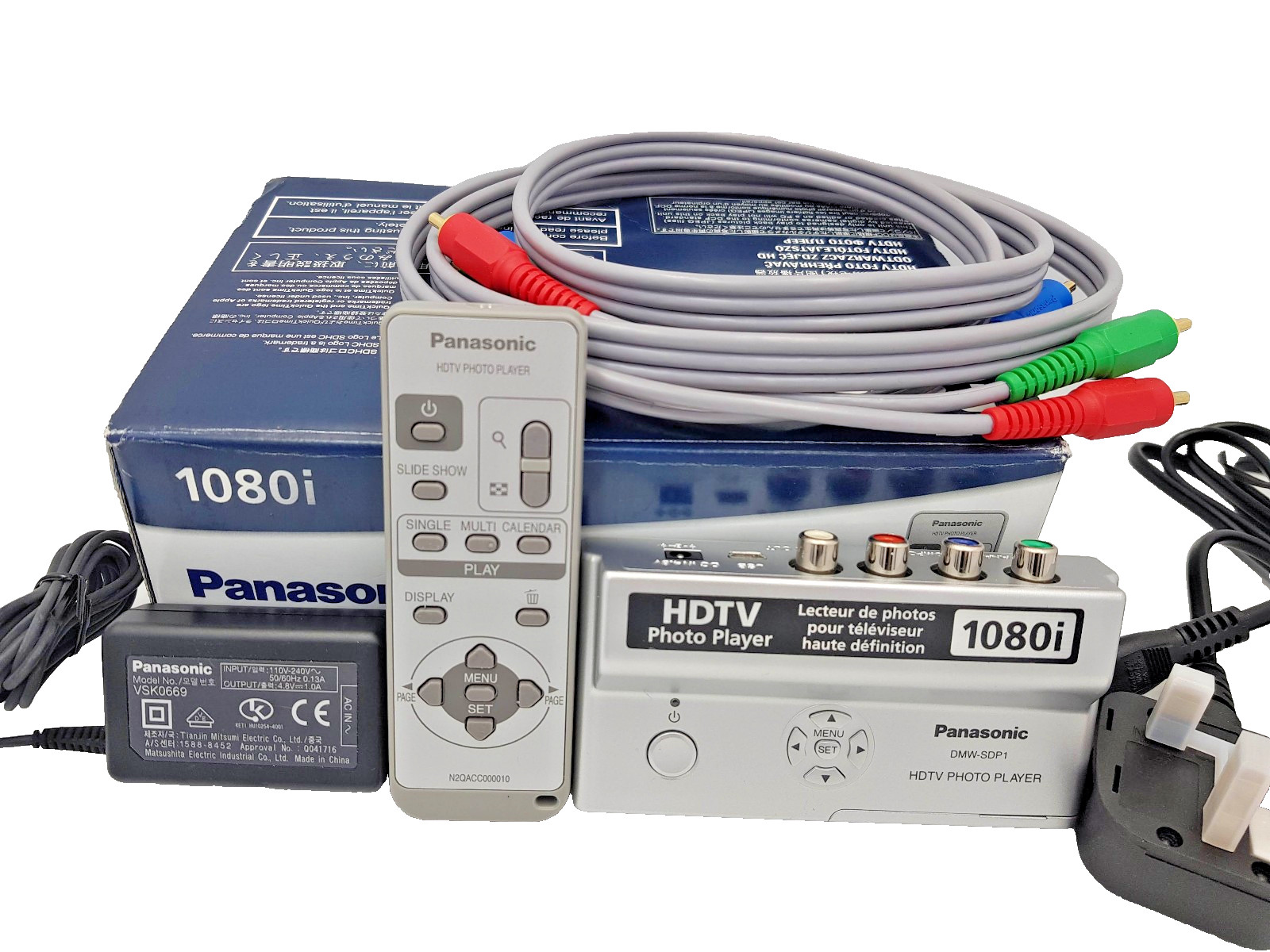 Panasonic DMW-SDP1 HDTV Photo Player SD SDHC DCF JPEG QuickTime TV HD Playback
