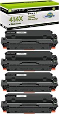 4PK 414X W2020X Black Toner Cartridge for HP Laserjet Pro M454dw M454dn Printer