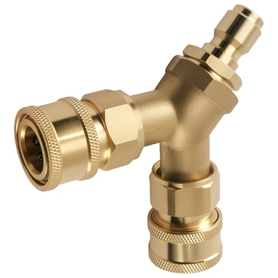 #ad #ad 3 8#x27;#x27; Pressure Washer Tee Splitter Coupler Y Shape Two Gun to One Power Washer $19.95