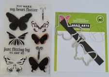 Hero Arts Layering Butterflies Stamp Die Set Butterfly Storage Envelope