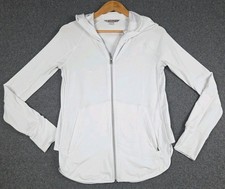 Athleta Women s Performance Jacket White Hooded Zip Up Size X-Small