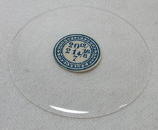 GLASS POCKET WATCH CRYSTAL WATCHMAKER SIZE 20 12/16 H 7 REPLACEMENT PART 578