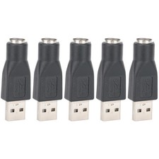 5PCS USB Male To For PS/2 Female Adapter Converter For Keyboard Mouse With F CHU