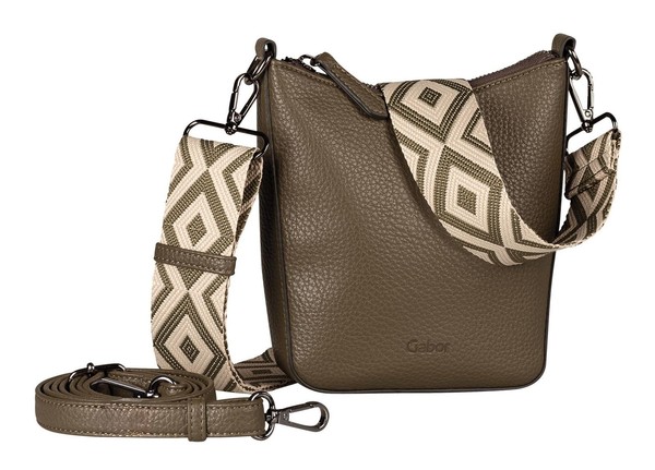 Gabor Linda Cross Bag Xs UmhäNgetasche Tasche Khaki OlivgrüN Neu-image