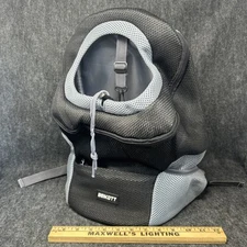 Beikott Pet Carrier Backpack Black Grey Mickey Mouse Zipper Pulls Ventilated