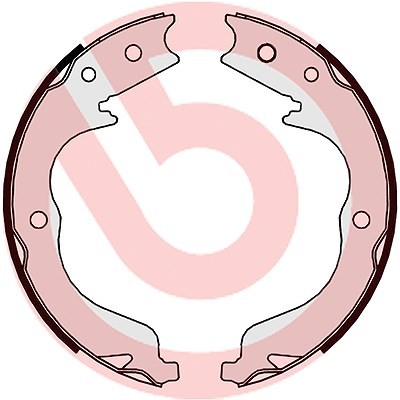 Brembo Bremsbackensatz, Feststellbremse Hinterachse U.A. FüR CitroËN-image