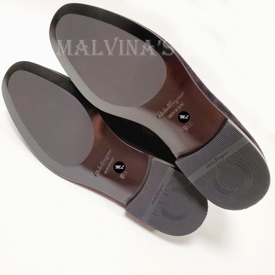 SALVATORE FERRAGAMO SHOES BLACK SUEDE LOAFER GANCINI TASSEL  display picture 1