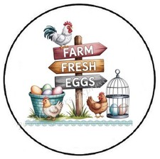 FARM FRESH EGGS ENVELOPE SEALS LABELS STICKERS PARTY FAVORS