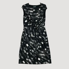 Lauren Ralph Lauren Women's 14 Abstract Front Twisted Midi Sheath Dress  P0468