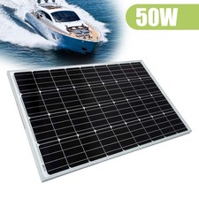 50W Mono Solar Panel Kit Battery Charger Controller For Car Van Caravan Boat 12V