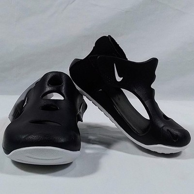 NIKE Sunray Protect 3 Toddler Sandals -10 - Black/White - NWOB
