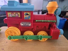 Vintage Child's Battery Operated Hard Plastic Train Made In China UNTESTED