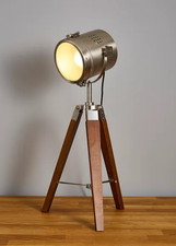 Brand New VINTAGE STYLE THEATRICAL FILM SPOTLIGHT; DIRECTORS LIGHT TRIPOD Mains