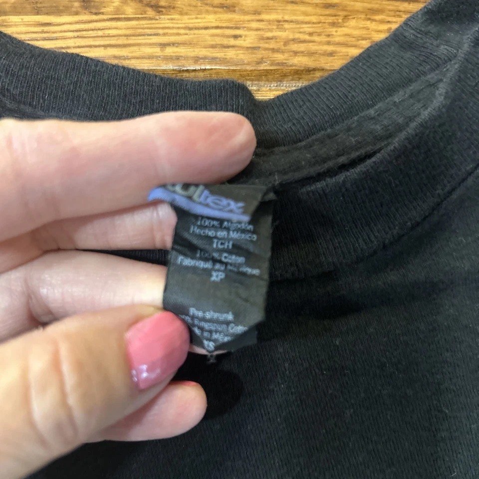 Camiseta Sublime Mermaid para mujer Petite XS negra manga corta algodón 2016 Foto 3 de 4