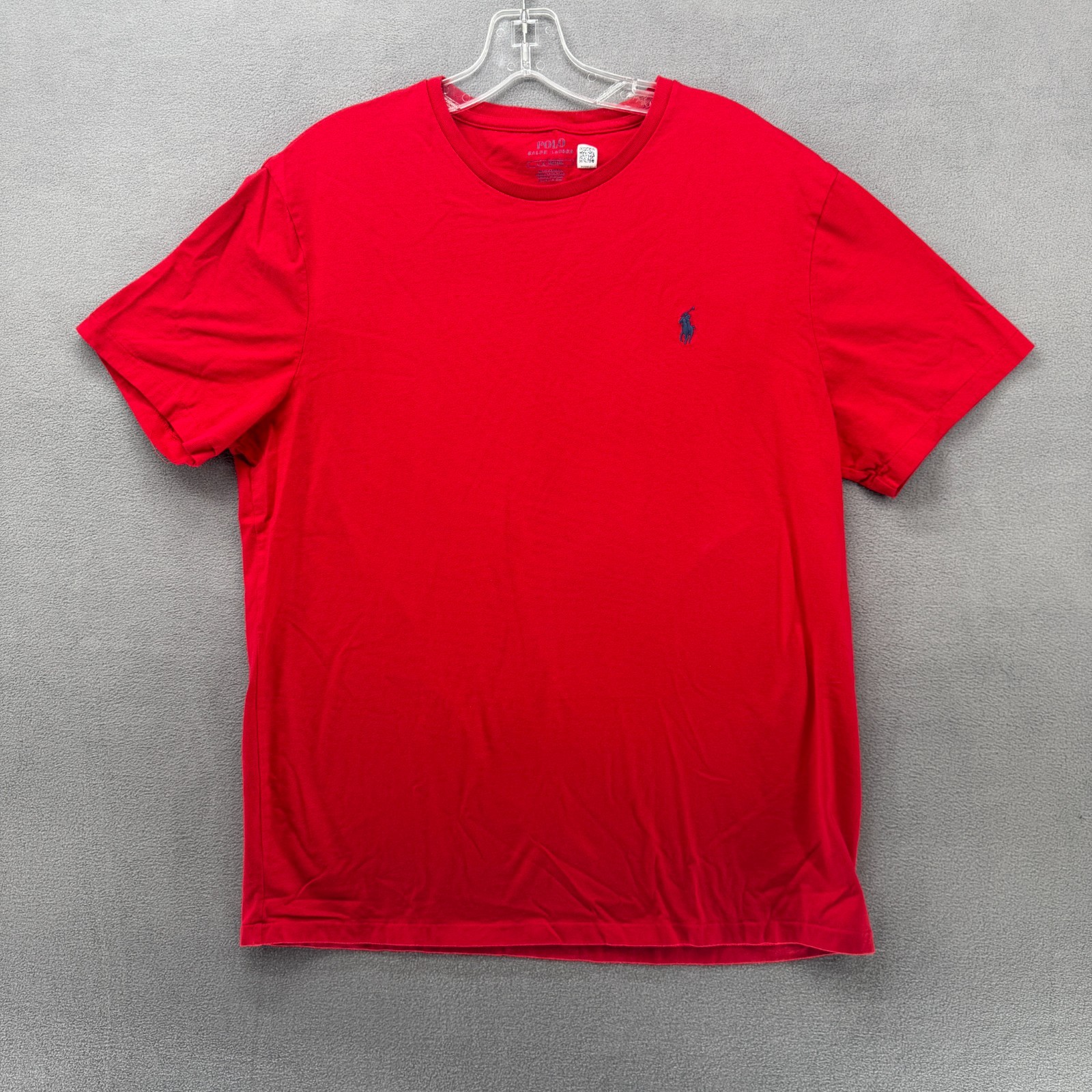Polo Ralph Lauren T-Shirt Mens Large Red Embroidered Pony Logo Short Sleeve Tee