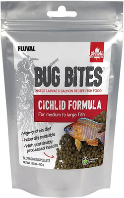 Bug Bites Cichlid Fish Food, Granules for Small to Medium Sized Fish, 15.8 Oz.