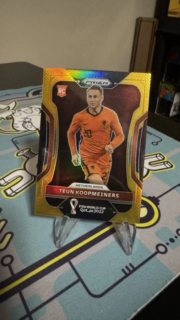 2022 Panini Prizm World Cup Teun Koopmeiners RC Gold 8/10 Niederlande #162
