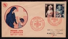 FRANCE 1951 RED CROSS STAMP - Semi Postal CACHET FIRST DAY COVER (L054)