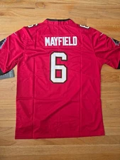 adult jersey tampa bay buccaneers #6 baker mayfield size s-3XL red nwt stitched