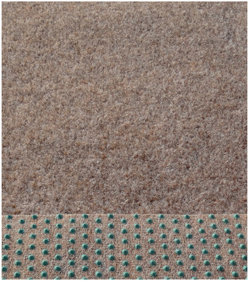 Rasenteppich Kunstrasen Balkon Terrasse mit Noppen 150cm Breite Farbe beigebraun