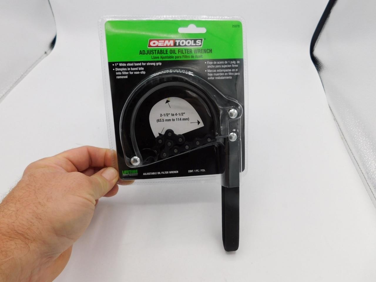 Filter Wrench 25078 2-1/2"- 4-1/2" New Free Ship