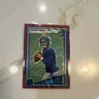 2025 Panini Donruss Jaxson Dart #400 New York Giants Rated Rookie Red Wave Prizm