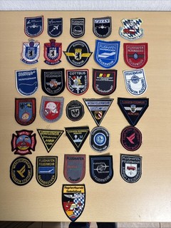 #36 Feuerwehrabzeichen Patches 31 Stück Flughafen Feuerwehr