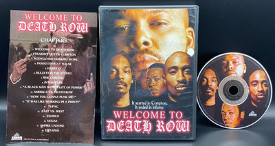 Welcome to Death Row DVD 2001 Music Documentary with Insert RARE HTF