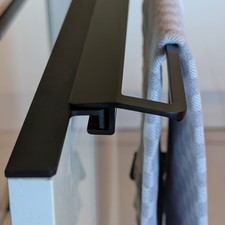 HANDTUCHHALTER SCHWARZ FÜR GRIFFLEISTEN IN K...