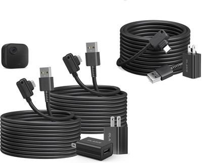 3Pack 25Ft Power Cable and Adapter for Blink Outdoor 4(4Th Gen), Type-C Power Ca