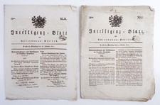Intelligenz Blatt Unterdonau Kreis Passau 1821 Antik Zeitung