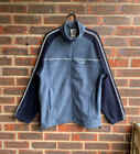 Adidas Chaqueta Polar De Colección Cremallera Completa Azul Marino Camiseta Deportiva Sudadera Para Hombres M 1990
