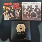Queen 3 x Vinyl Record LP Job Lot Sheer Heart Attack The Works Day At The Races