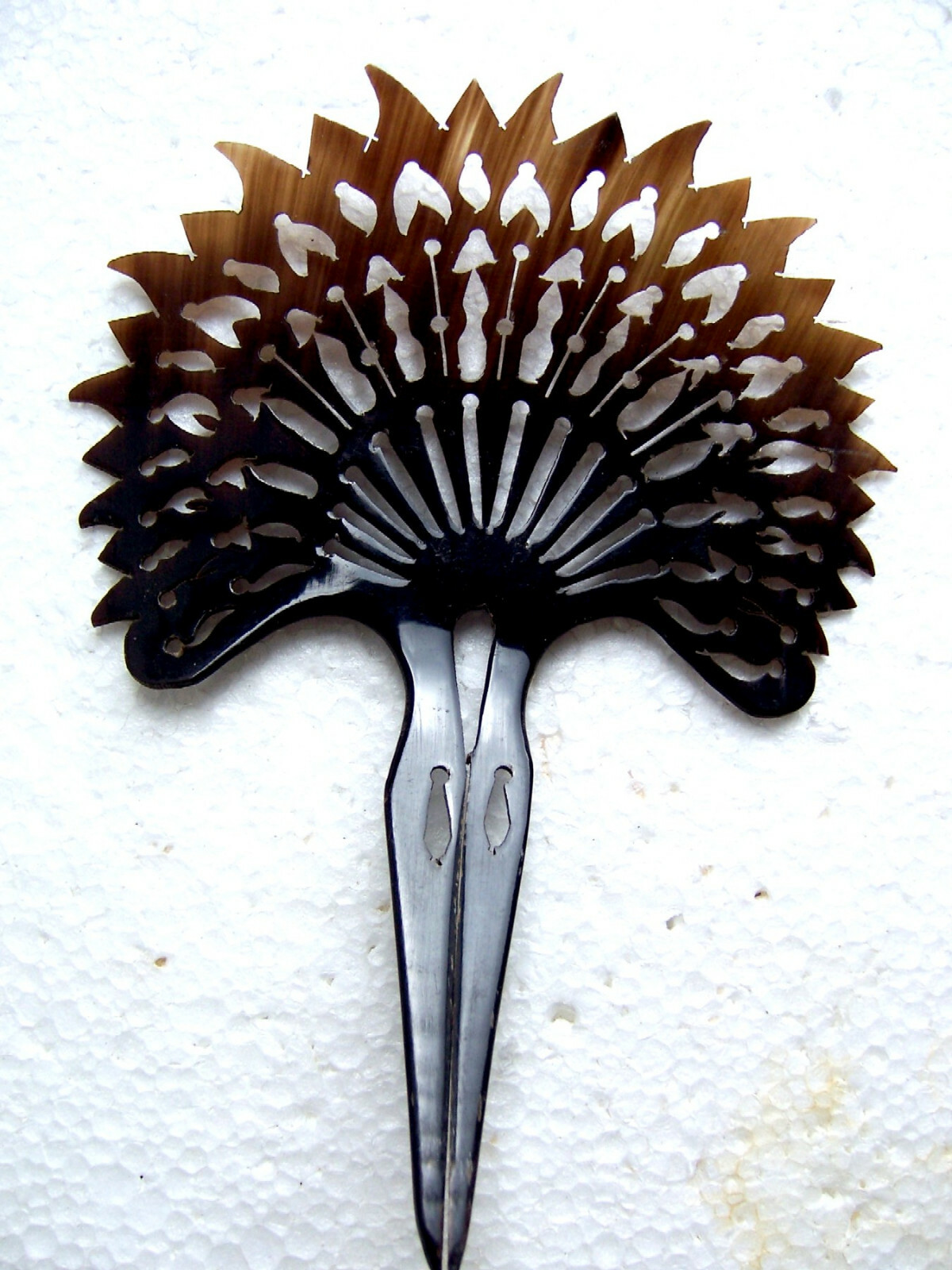 Attractive horn hair comb fan shape hair accessory eBay