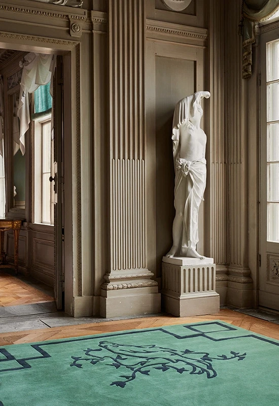 Chinoiserie - Parrot Green, Hand-Tufted Wool Soft Area Rug Carpet 5x8, 6x9, 8x10 - Image 2 of 4