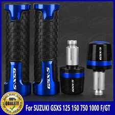 New For SUZUKI GSXS 125 150 750 1000 F/GT CNC Grip Handlebar Grip End Plug Sets