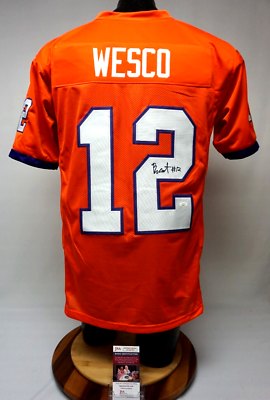 Bryant Wesco Signed Football Jersey Clemson Tigers JSA AV46795