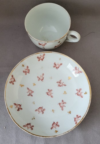 NEW HALL ROSES PATTERN 547 CUP & SAUCER C1805-12 PAT PRELLER COLLECTION - Picture 5 of 8