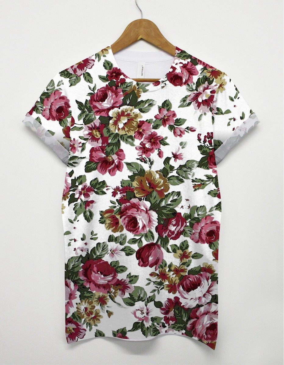 Top Floral Pink Republic - T-shirt Noir Et Blanc à Motif, Taille M