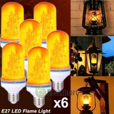 Lot LED Flame Effect Fire Light Bulb Simulated Nature Flicker Lamp Christmas LED